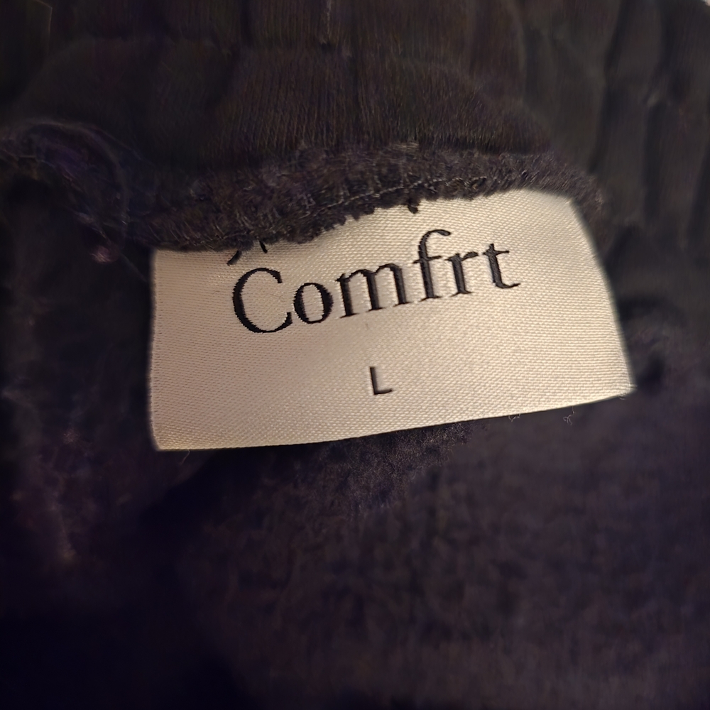 Comfit Women's Black Fleece Jogger Sweatpants - Picture 5 of 5